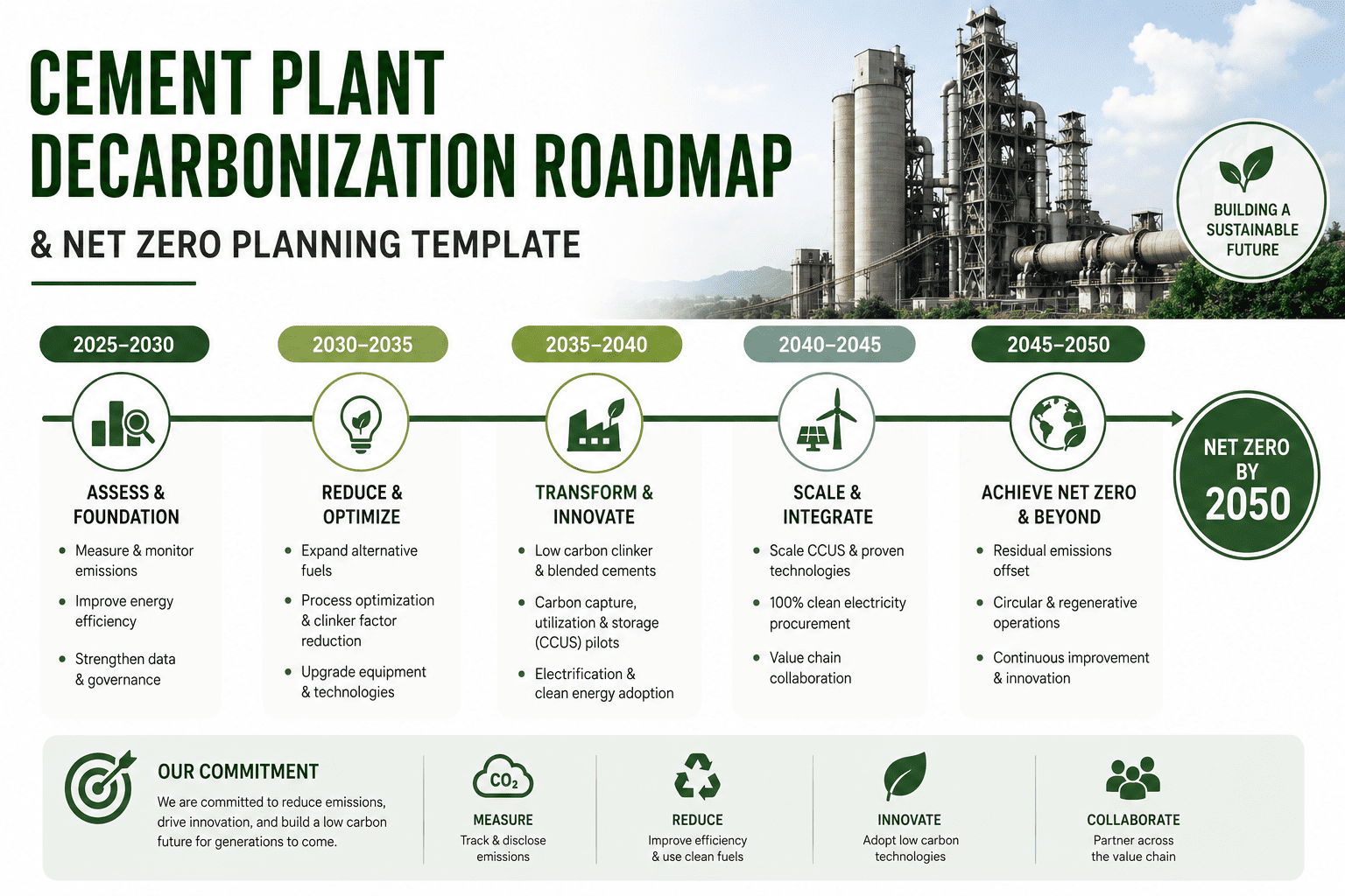 cement-plant-decarbonization-roadmap-net-zero-template