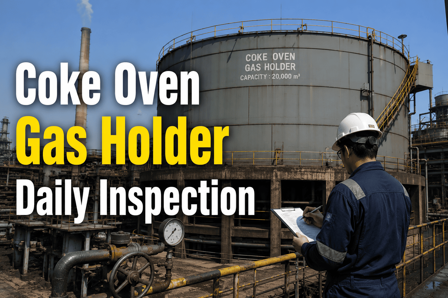 coke-oven-gas-holder-daily-inspection