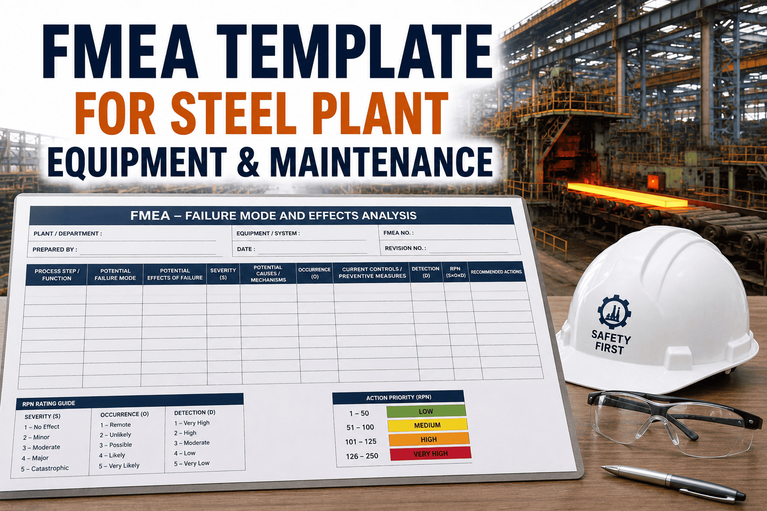 fmea-template-steel-plant-equipment-maintenance