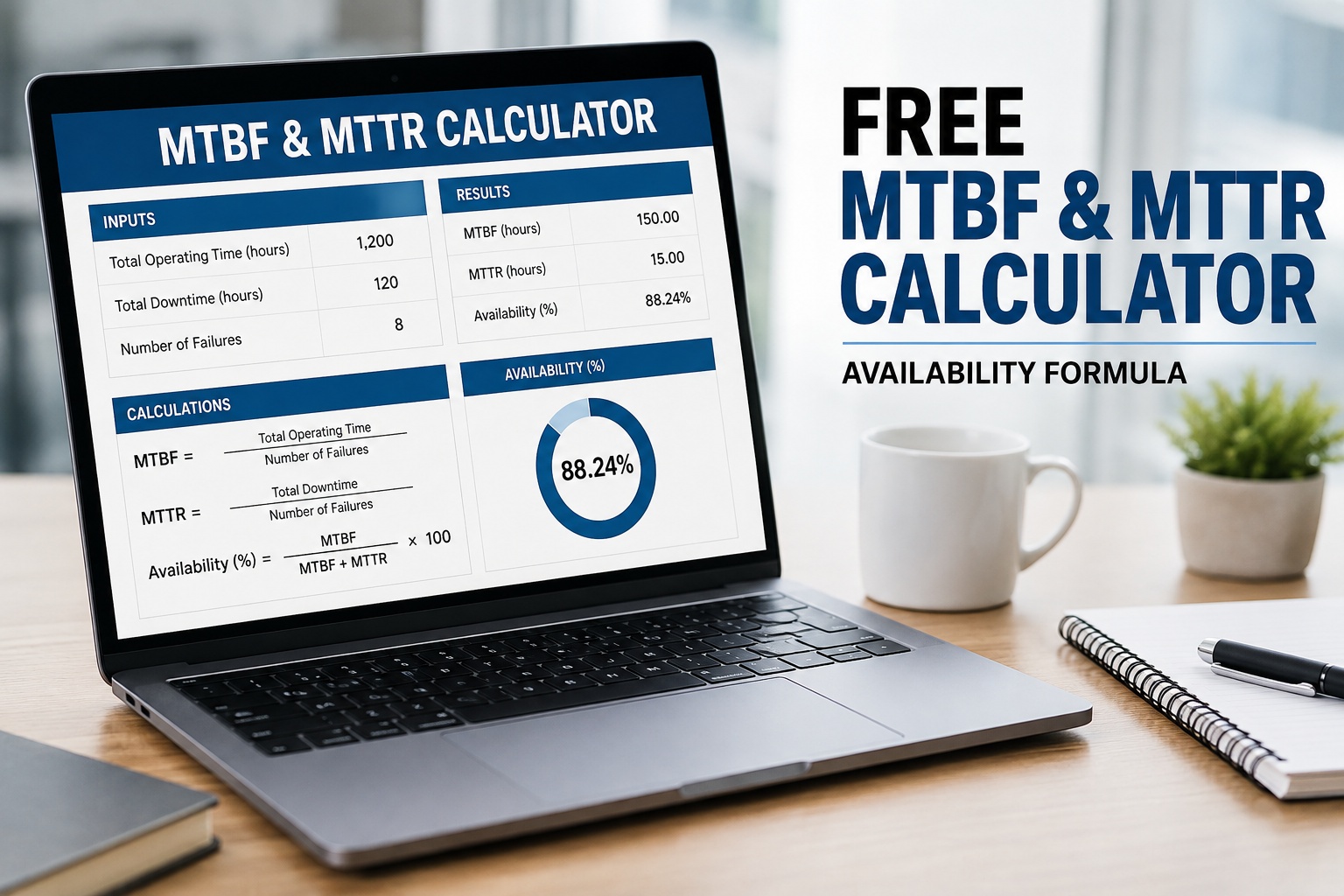 free-mtbf-mttr-calculator