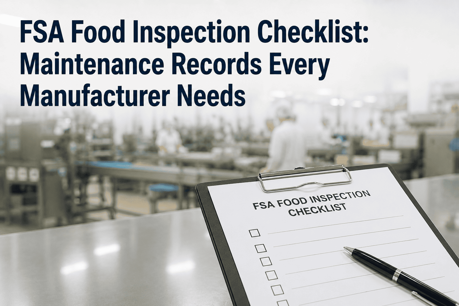 fsa-food-inspection-maintenance-checklist