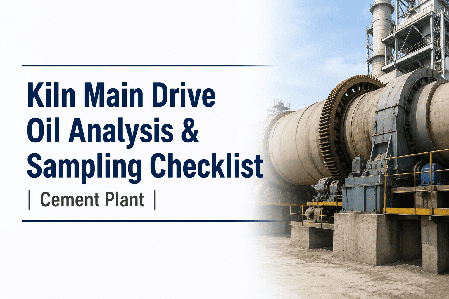 kiln-main-drive-oil-analysis-sampling-checklist-cement-plant
