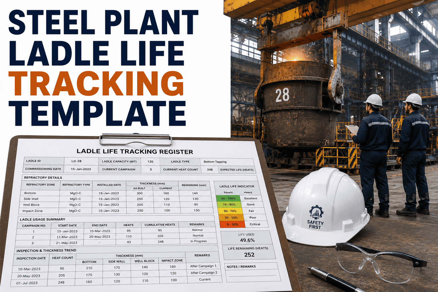 ladle-life-tracking-template-steel-plant