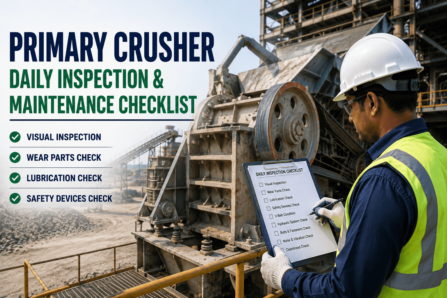primary-crusher-daily-inspection-maintenance-checklist