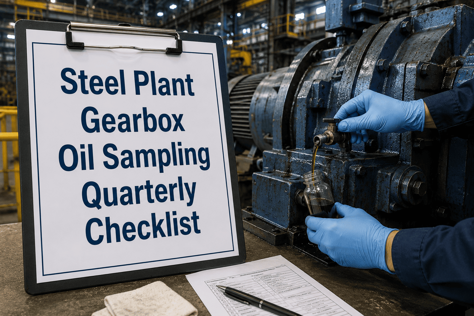 steel-plant-gearbox-oil-sampling-quarterly-checklist