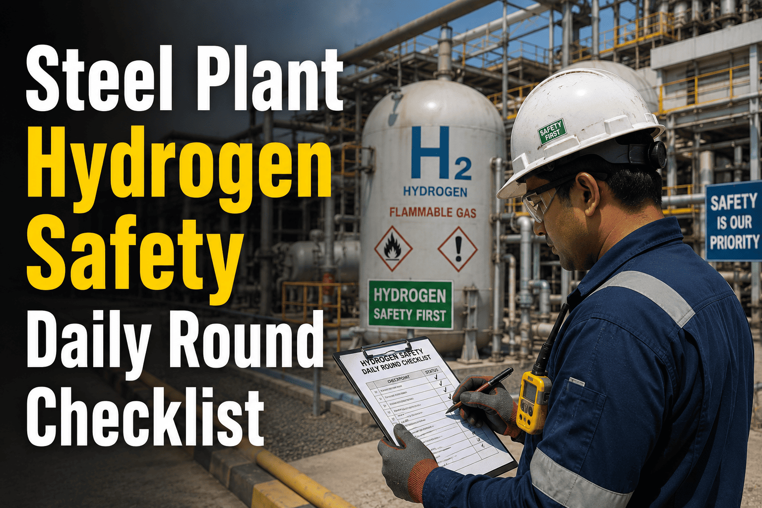 steel-plant-hydrogen-safety-daily-round-checklist