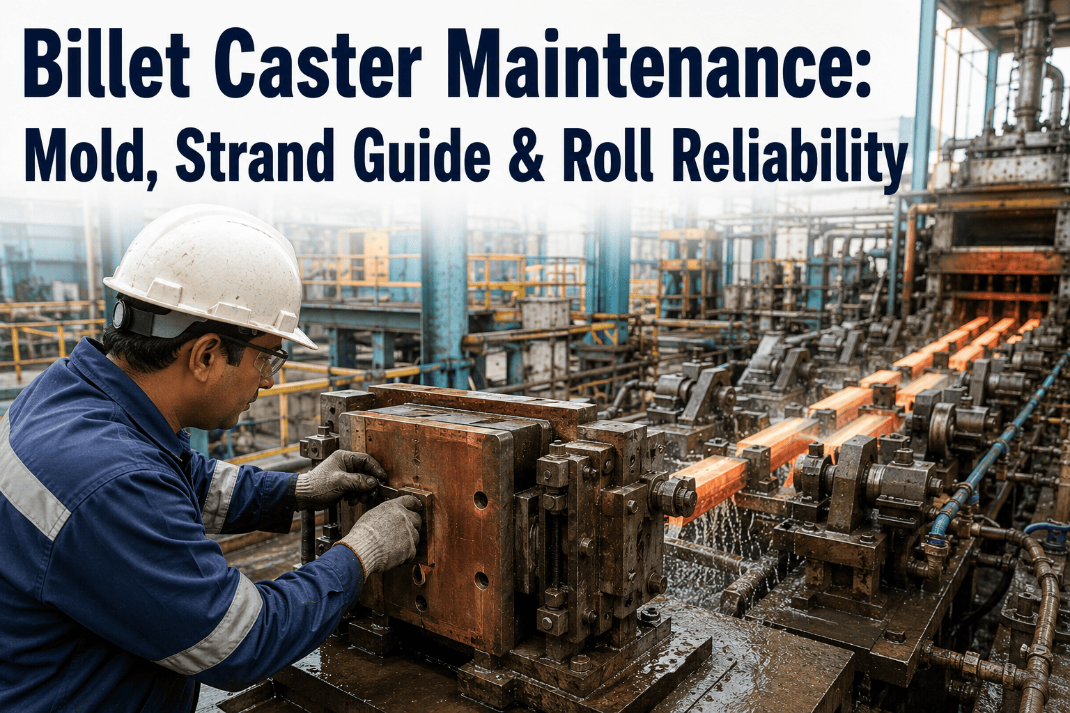 billet-caster-maintenance-mold-strand-guide