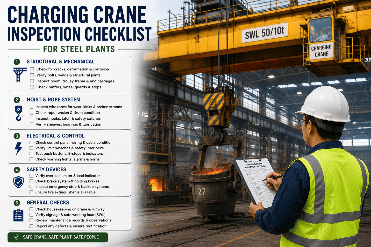 charging-crane-inspection-checklist-steel-plants