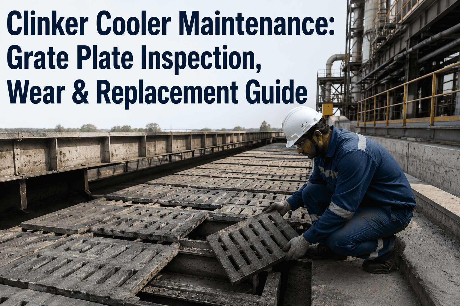 clinker-cooler-maintenance-grate-plate-replacement