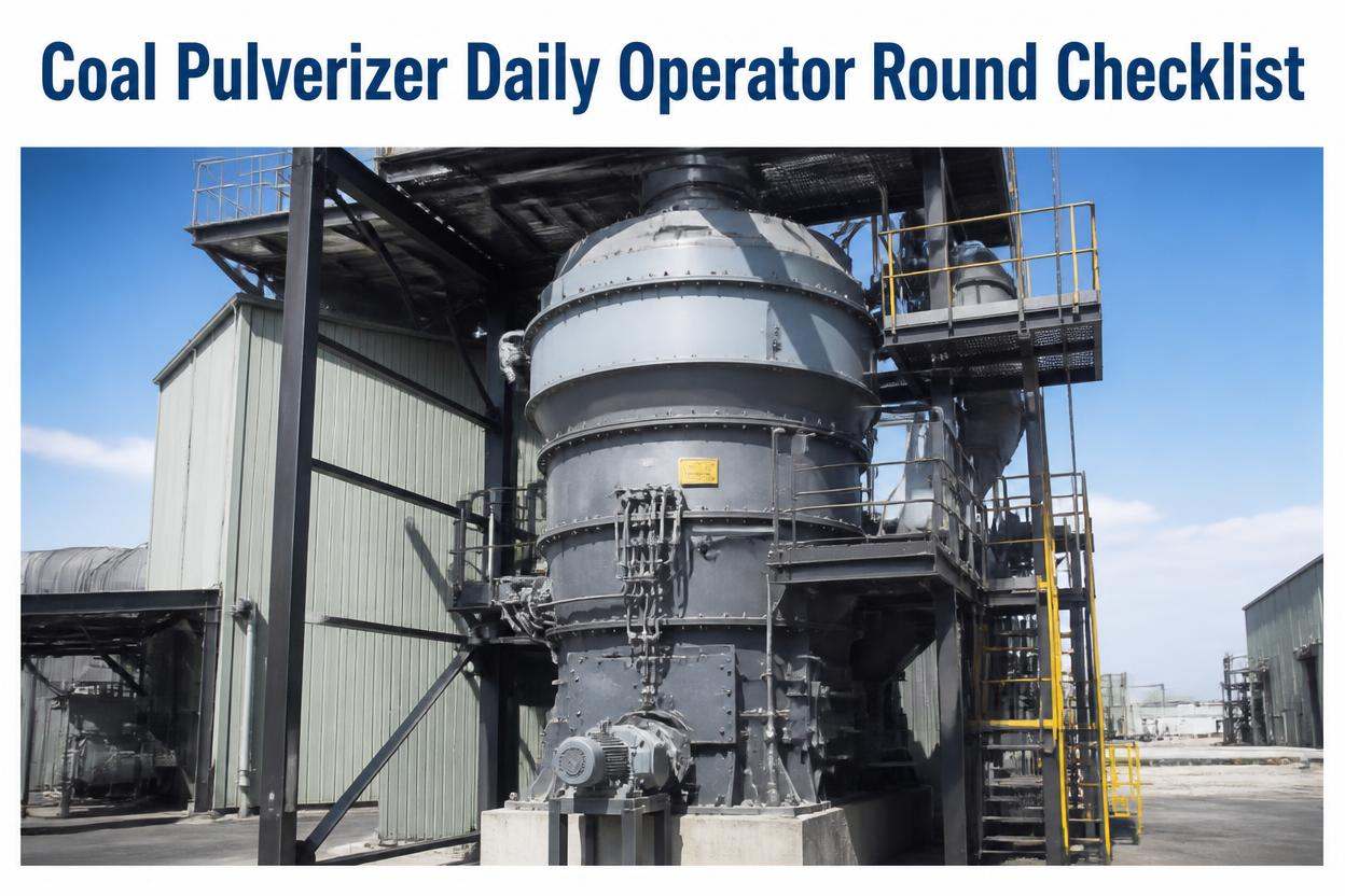 coal-pulverizer-daily-operator-round-checklist