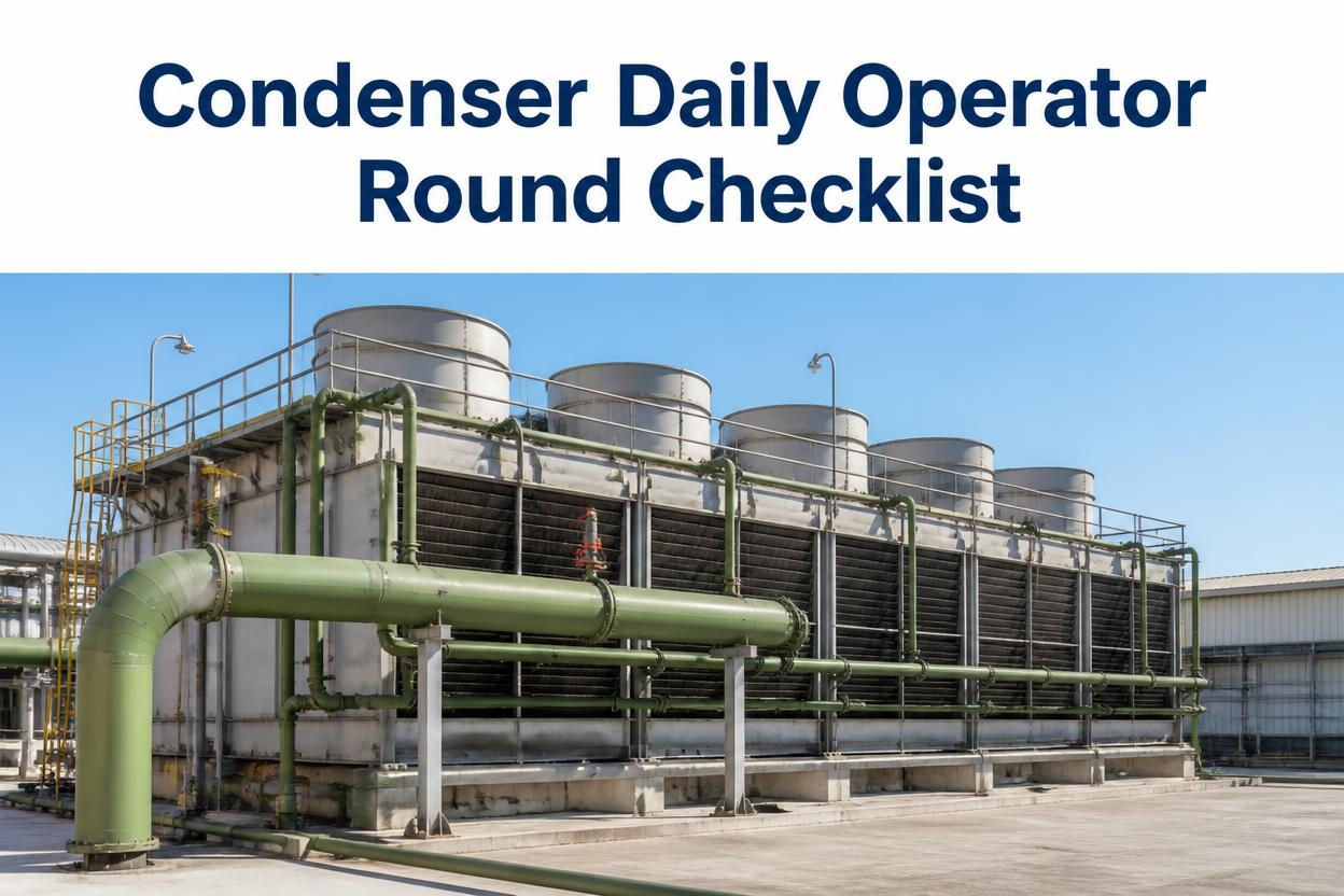 condenser-daily-operator-round-checklist