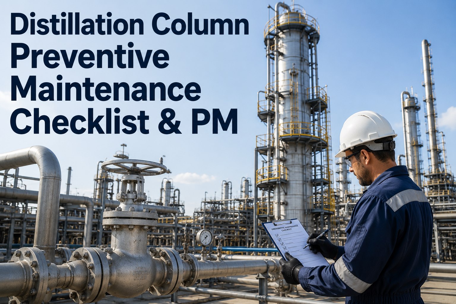 distillation-column-preventive-maintenance-checklist