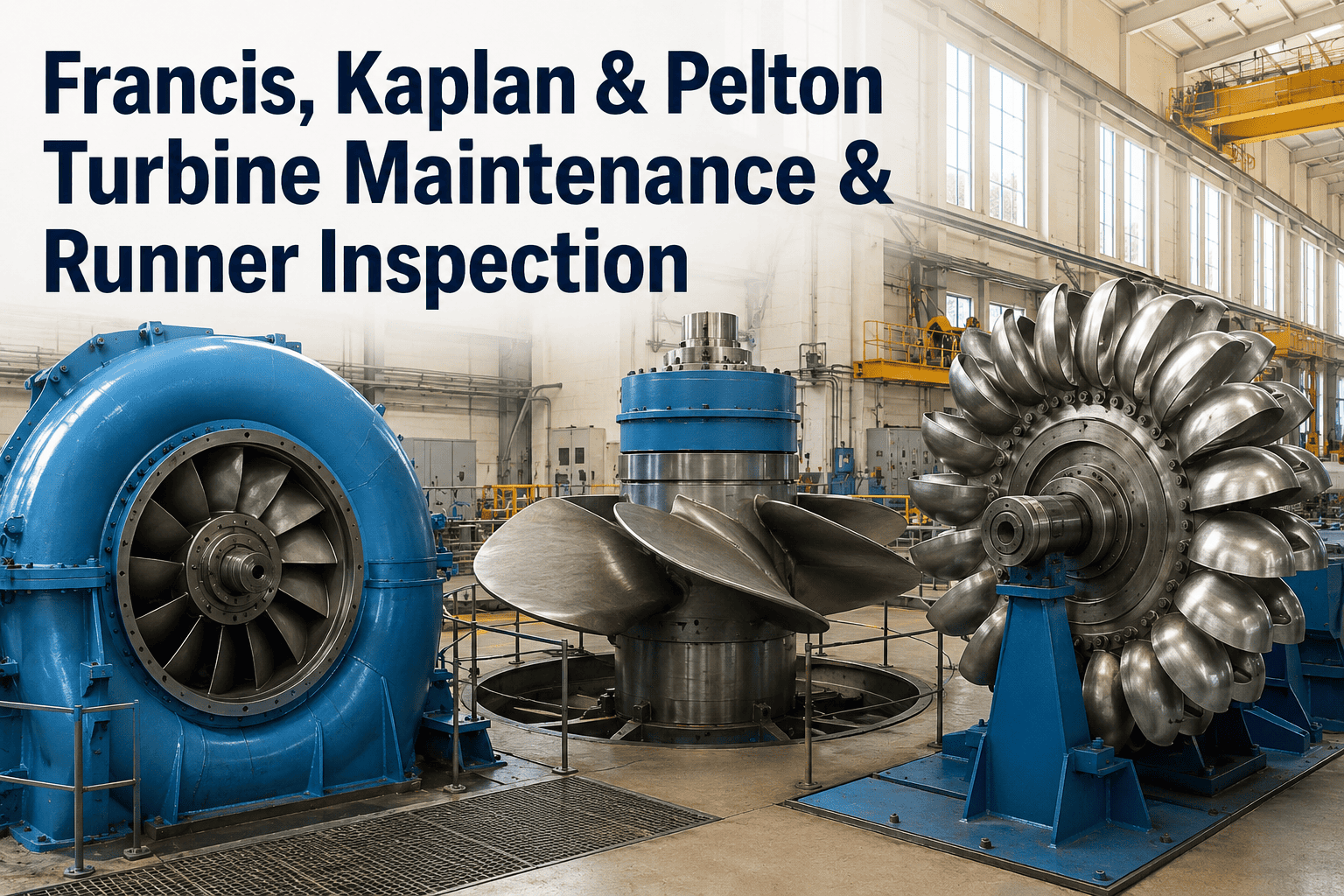 francis-kaplan-pelton-turbine-maintenance-runner-inspection