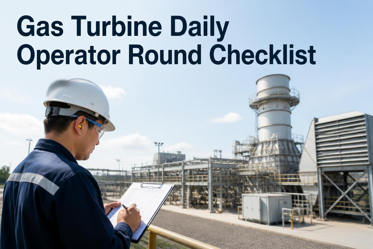 gas-turbine-daily-operator-round-checklist