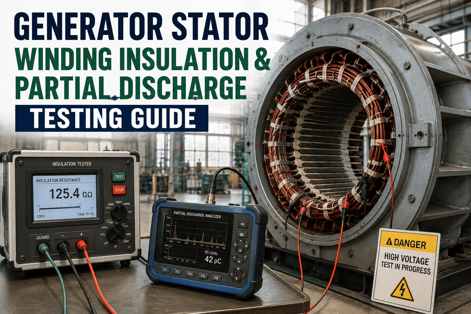 generator-stator-winding-insulation-partial-discharge-testing