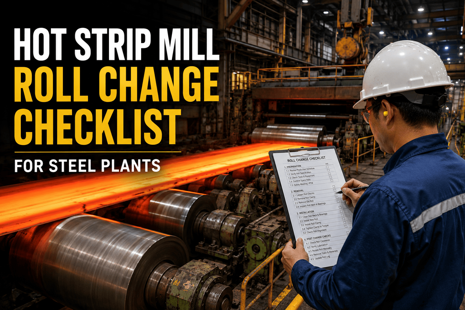 hot-strip-mill-roll-change-checklist-steel-plants