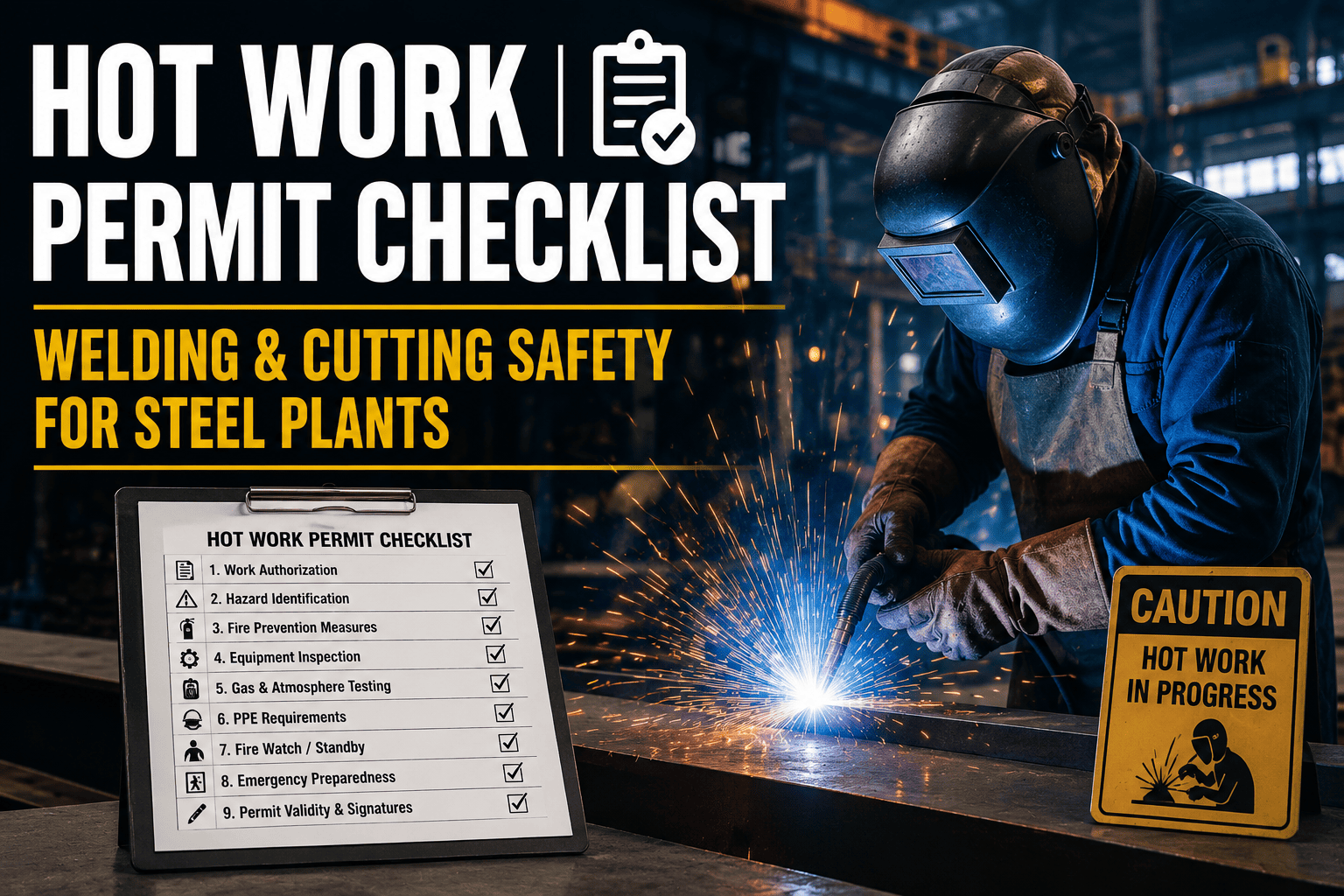 hot-work-permit-checklist-steel-plant-welding-cutting