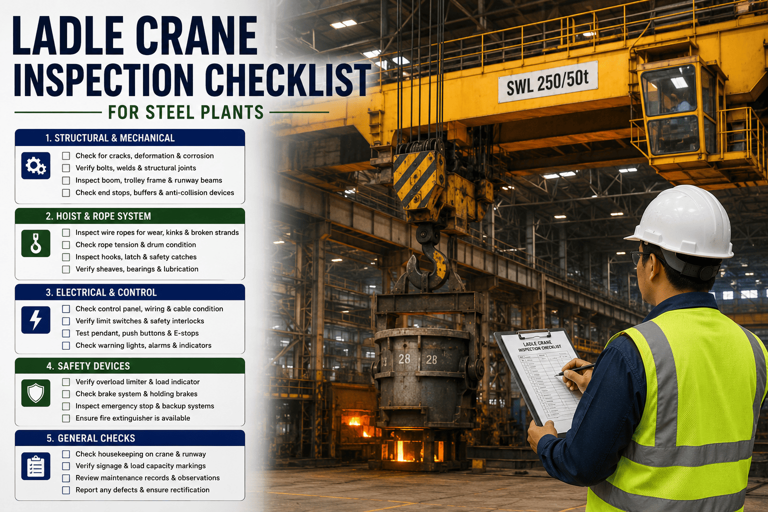 ladle-crane-inspection-checklist-steel-plants