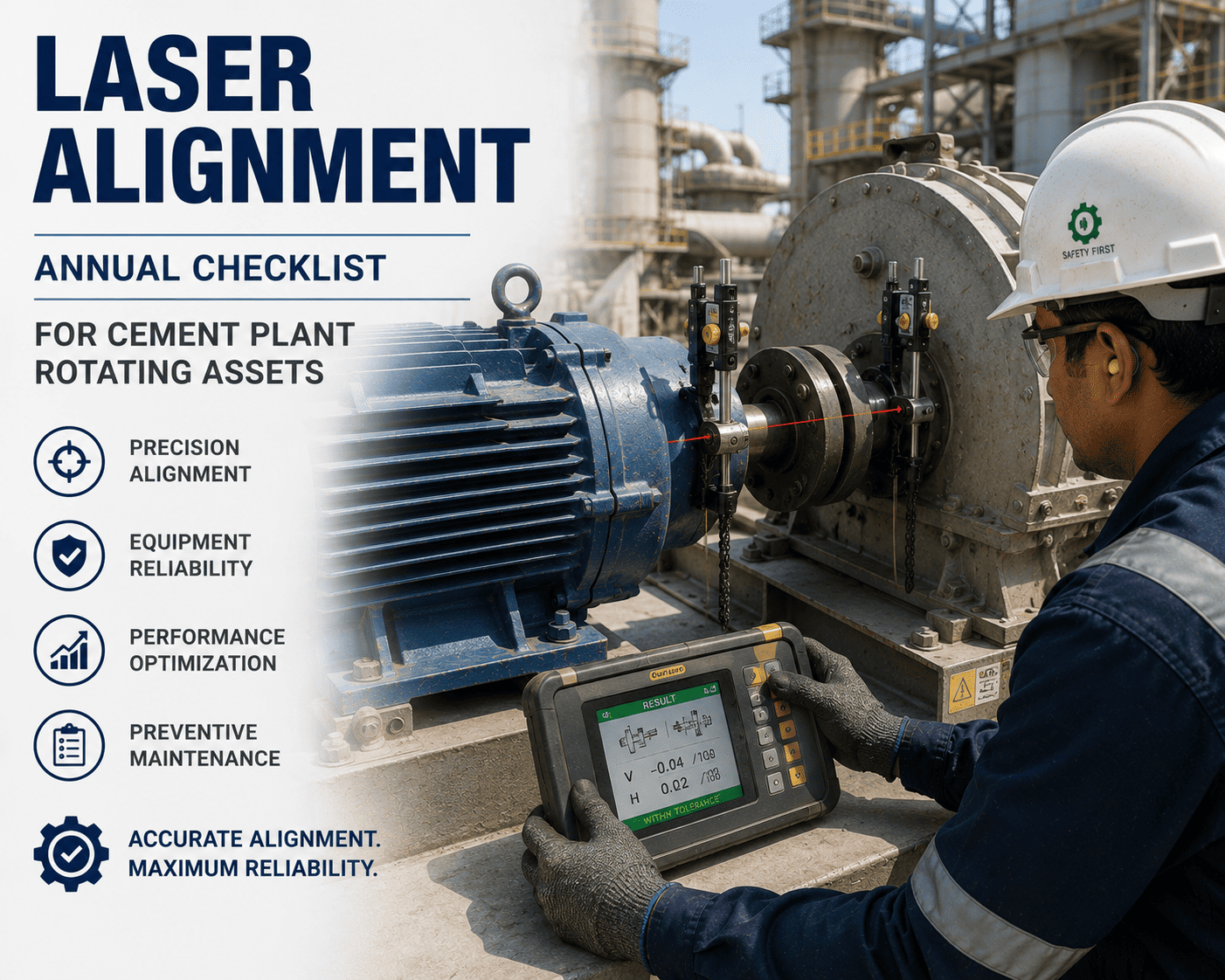 laser-alignment-annual-checklist-cement-plant-rotating-assets