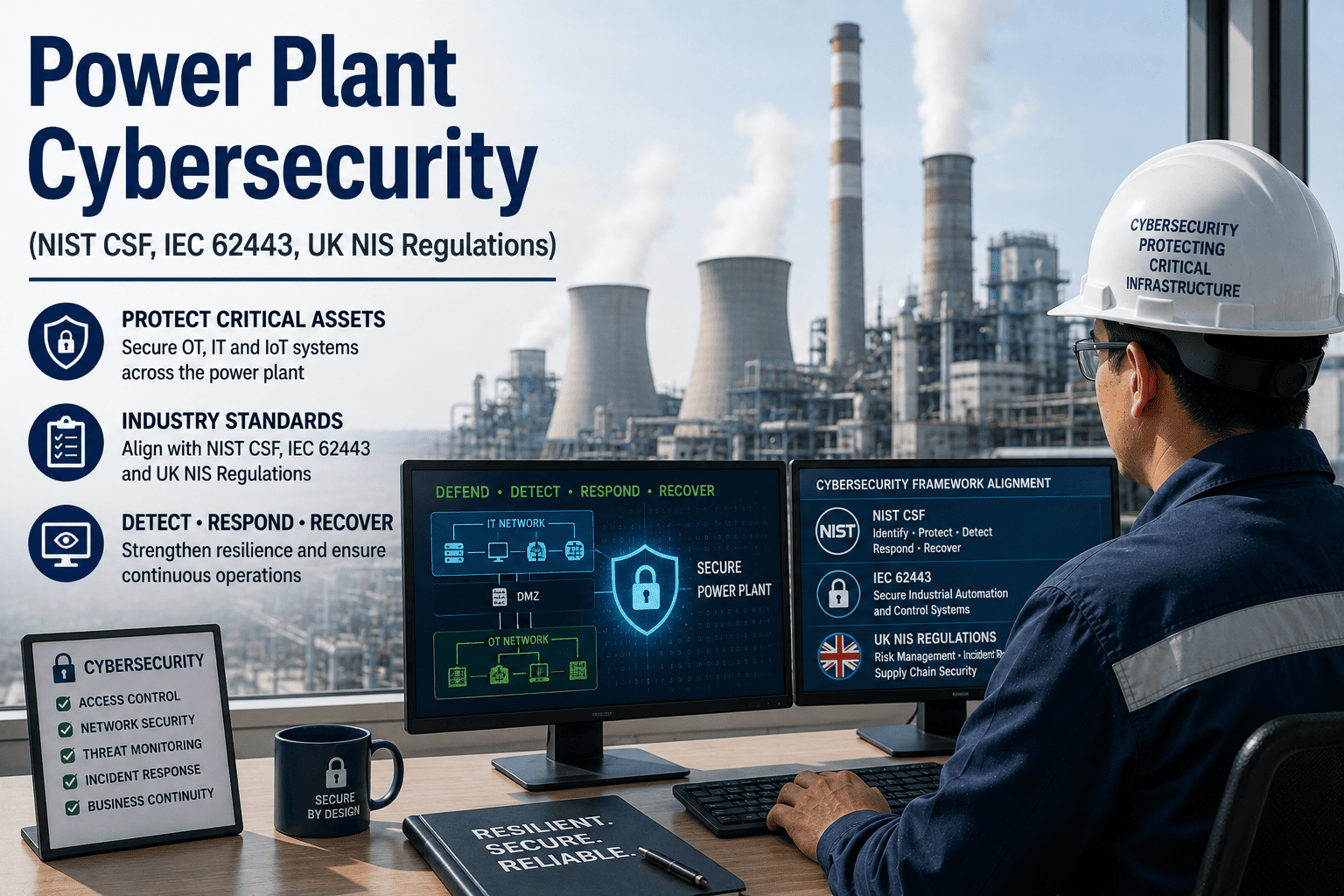 power-plant-cybersecurity-nist-csf-iec-62443-nerc-cip