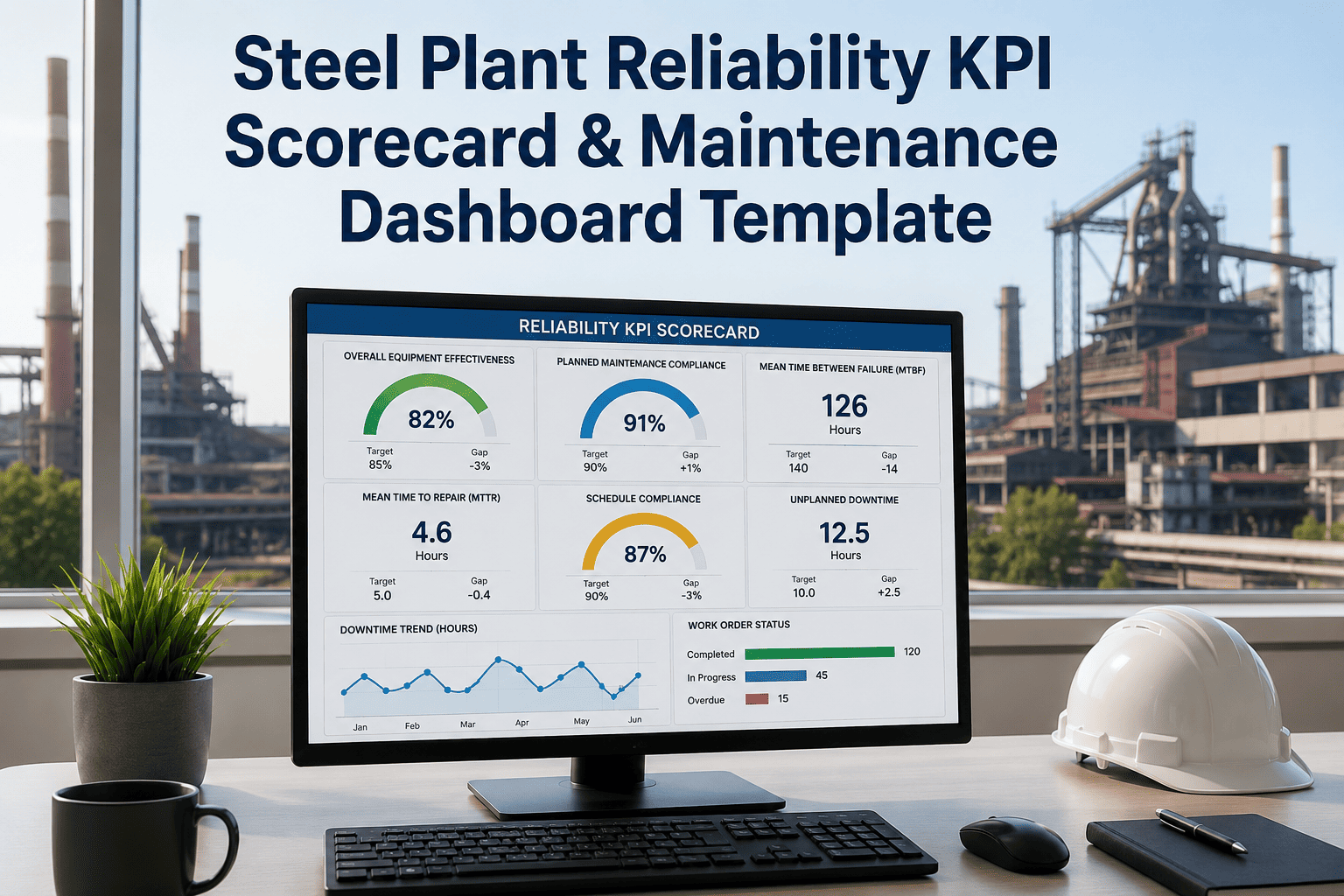 reliability-kpi-scorecard-template-steel-plant