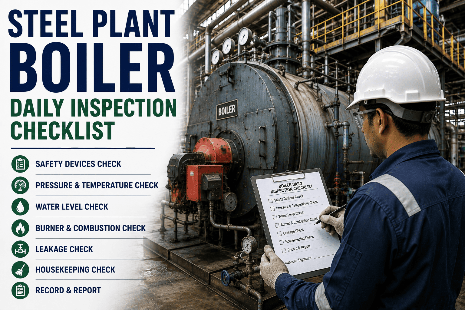 steel-plant-boiler-daily-inspection-checklist