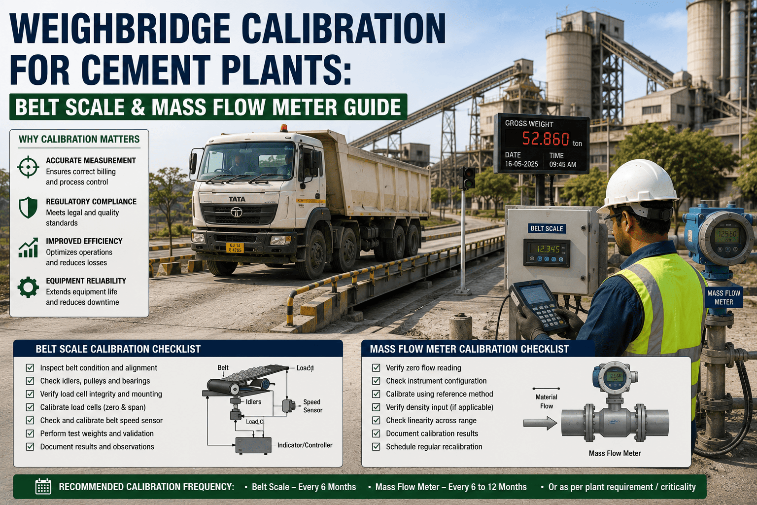 weighbridge-calibration-cement-plants-belt-scale-mass-flow-meter