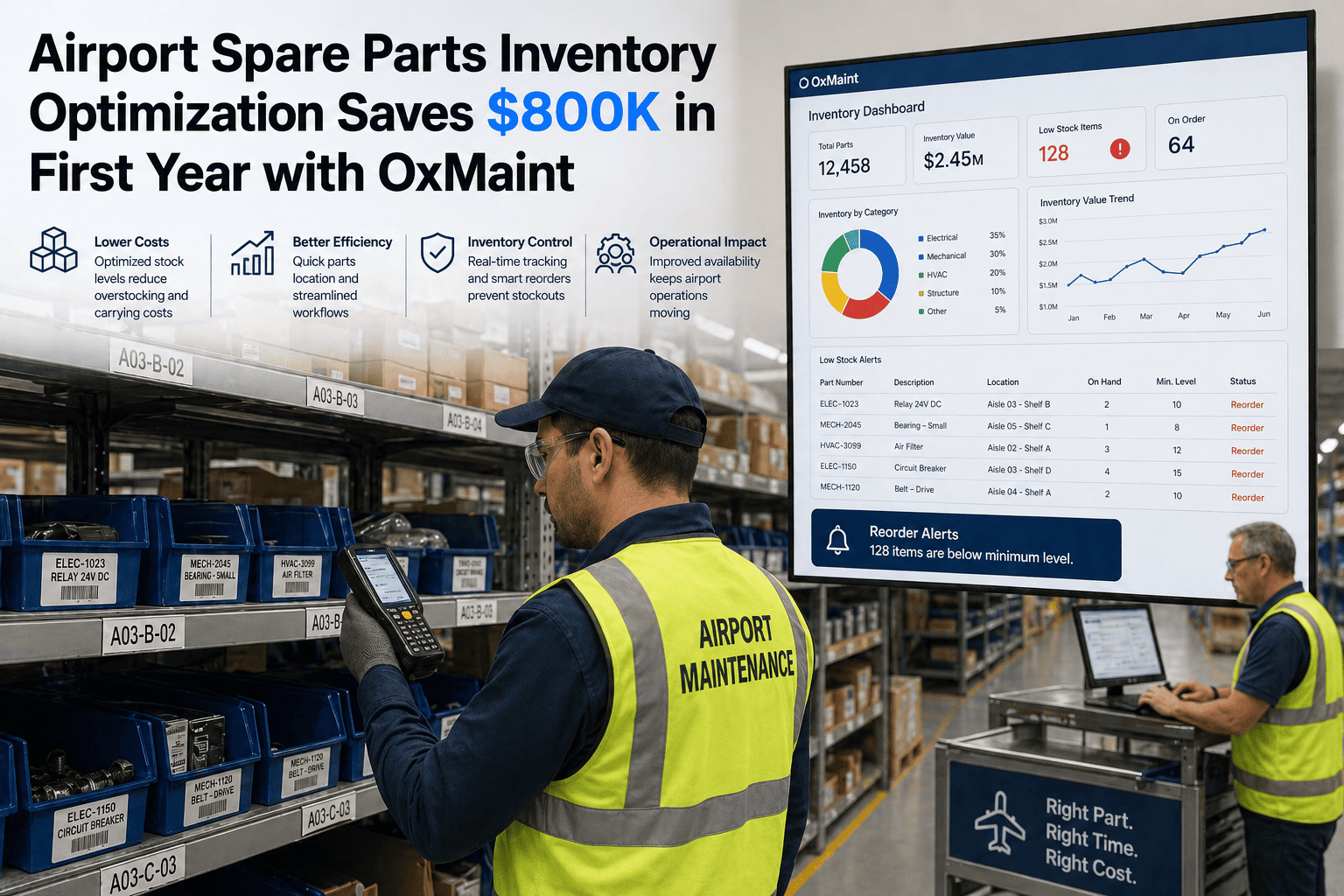 airport-spare-parts-inventory-saves-800k-oxmaint