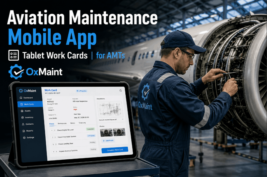 aviation-maintenance-mobile-app--tablet-work-cards-for-amts--oxmaint