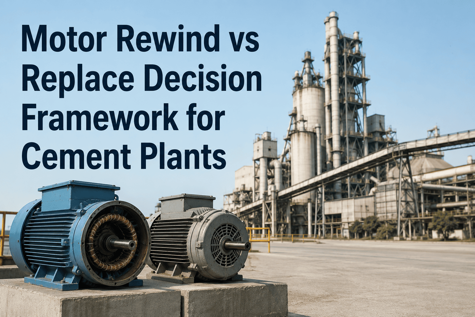 cement-plant-electrical-motor-rewind-replacement-cmms-decision