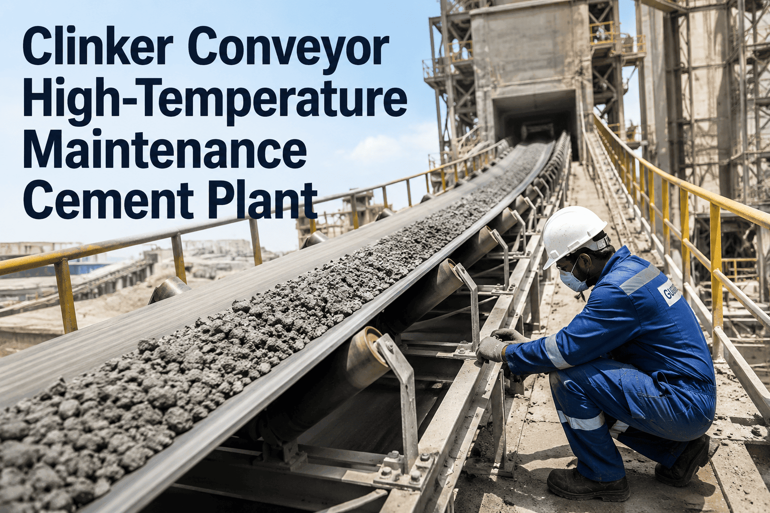 clinker-conveyor-high-temperature-maintenance-cement-plant