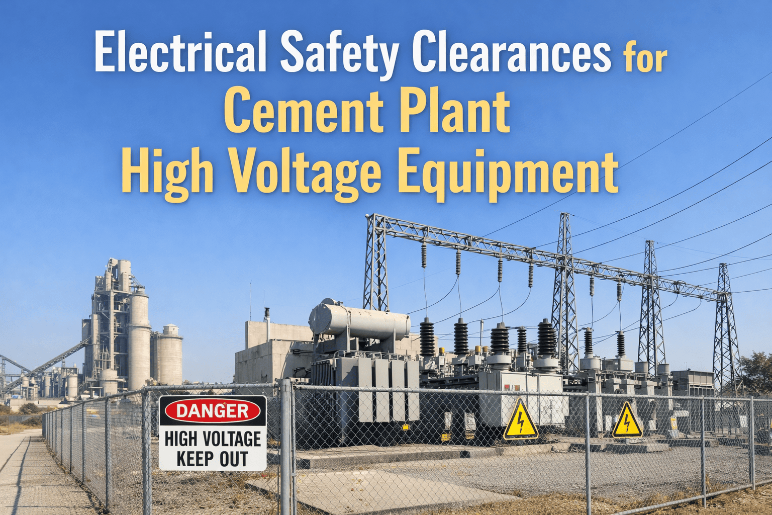 electrical-safety-clearances-for-cement-plant-high-voltage-equipment