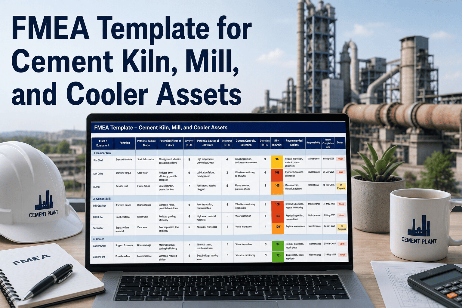 fmea-template-cement-kiln-mill-cooler-assets