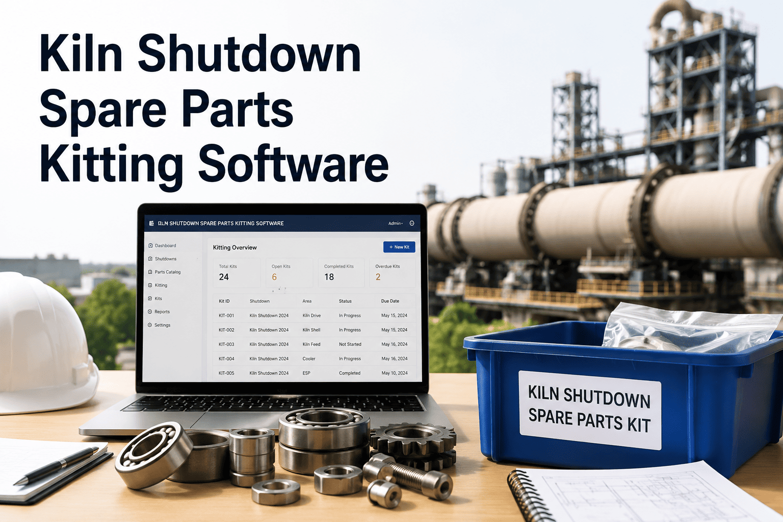 kiln-shutdown-spare-parts-kitting-software