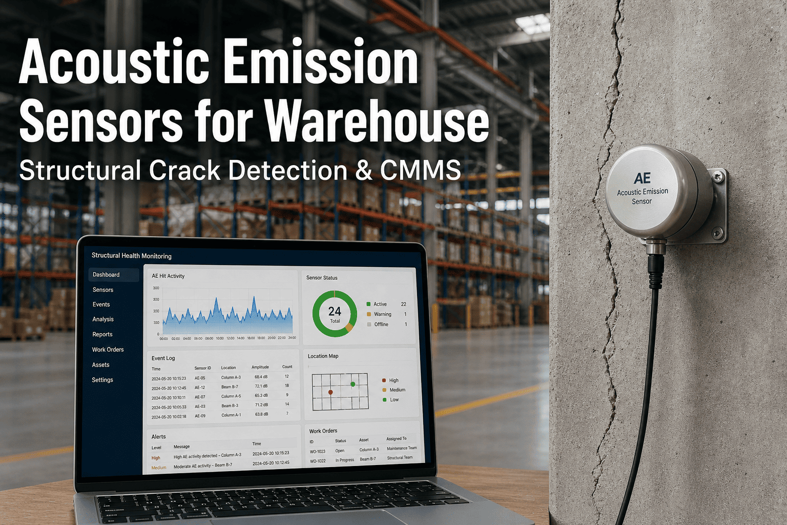 warehouse-acoustic-emission-sensors-crack-detection-cmms
