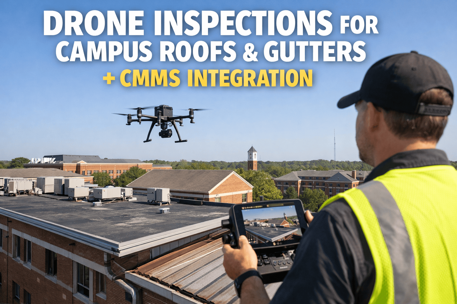 drone-inspection-campus-roof-gutters-cmms-integration