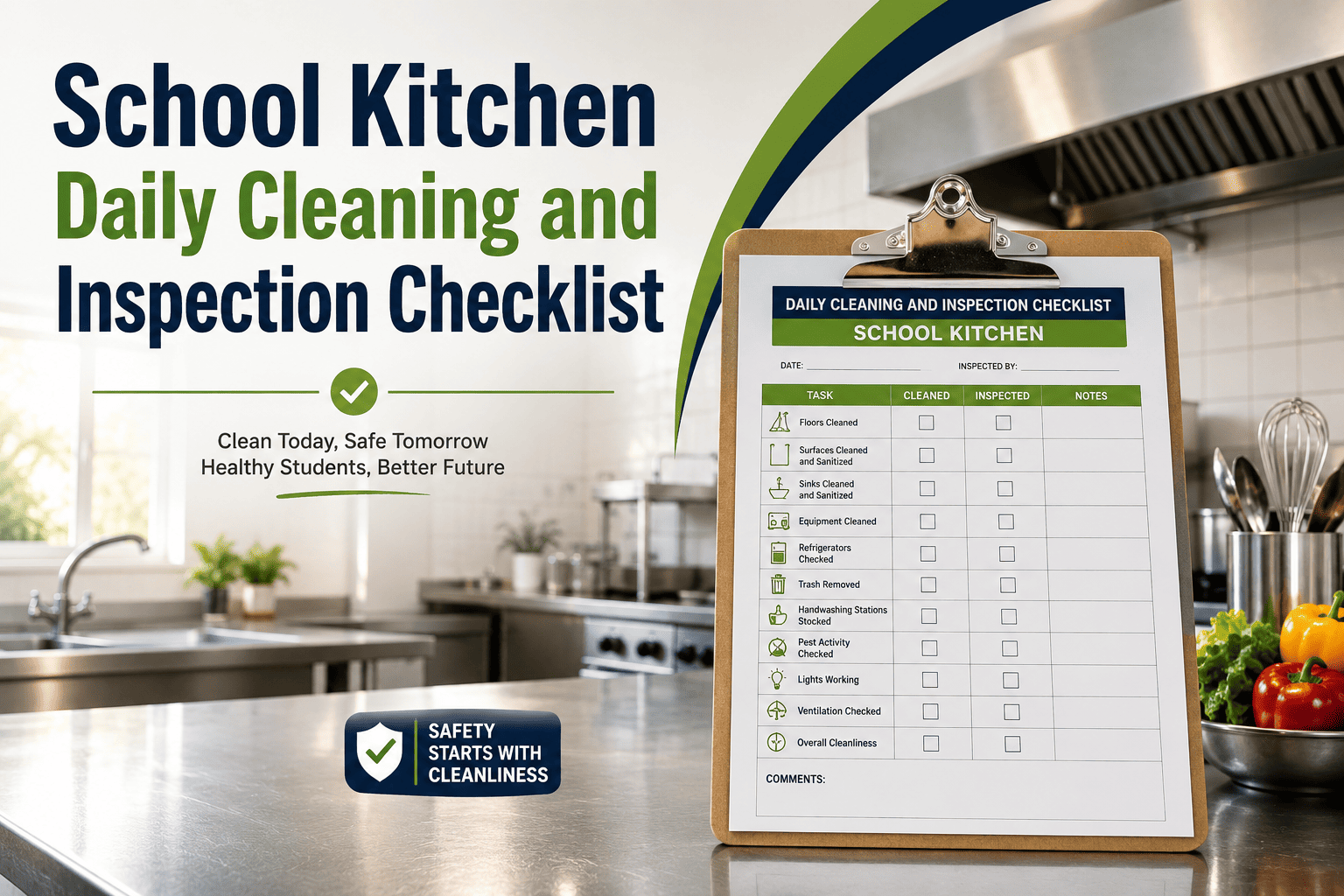 school-kitchen-daily-cleaning-inspection-checklist