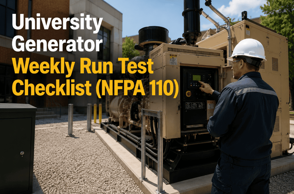 university-generator-weekly-run-test-checklist-nfpa-110