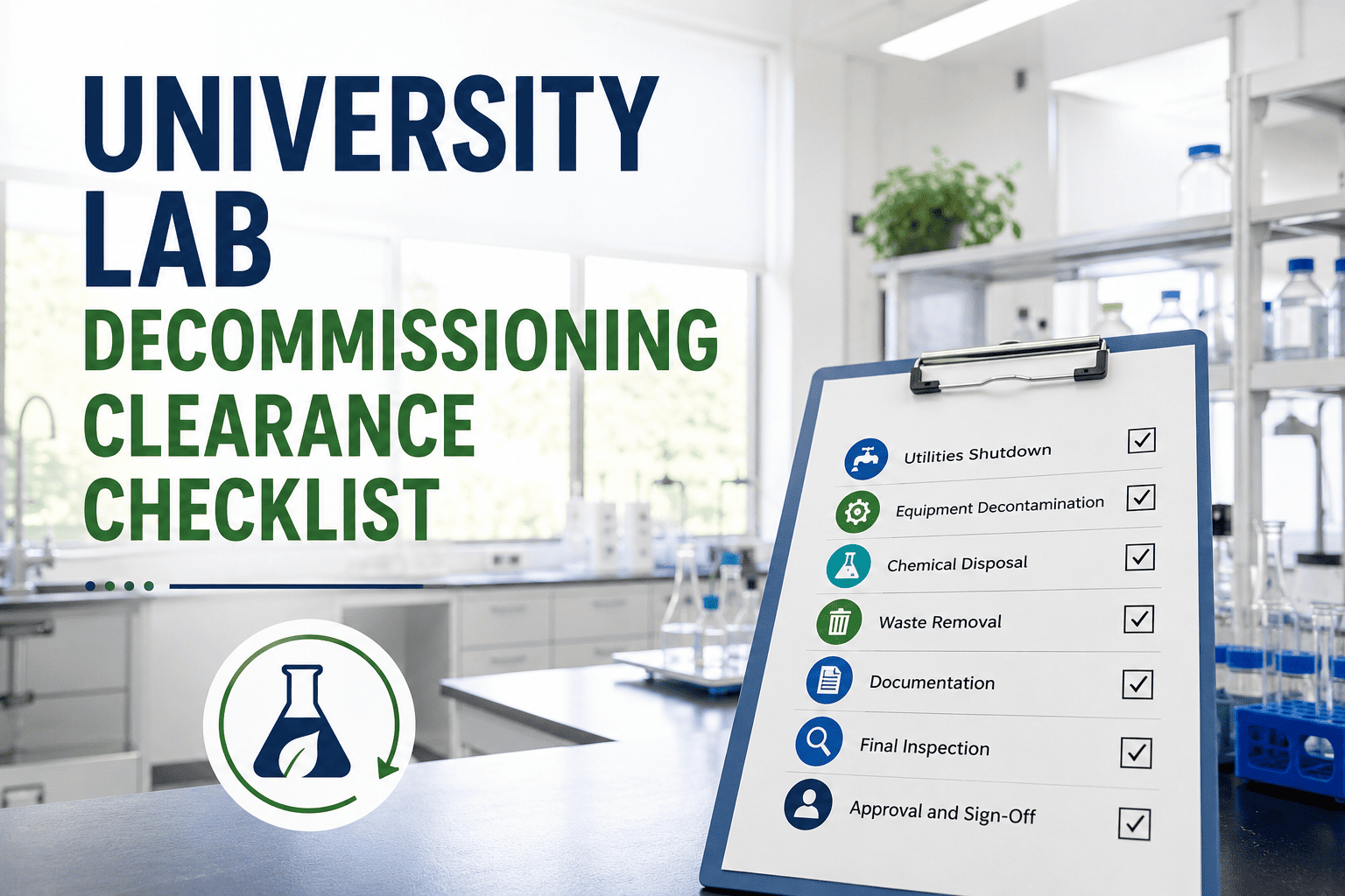 university-lab-decommissioning-clearance-checklist