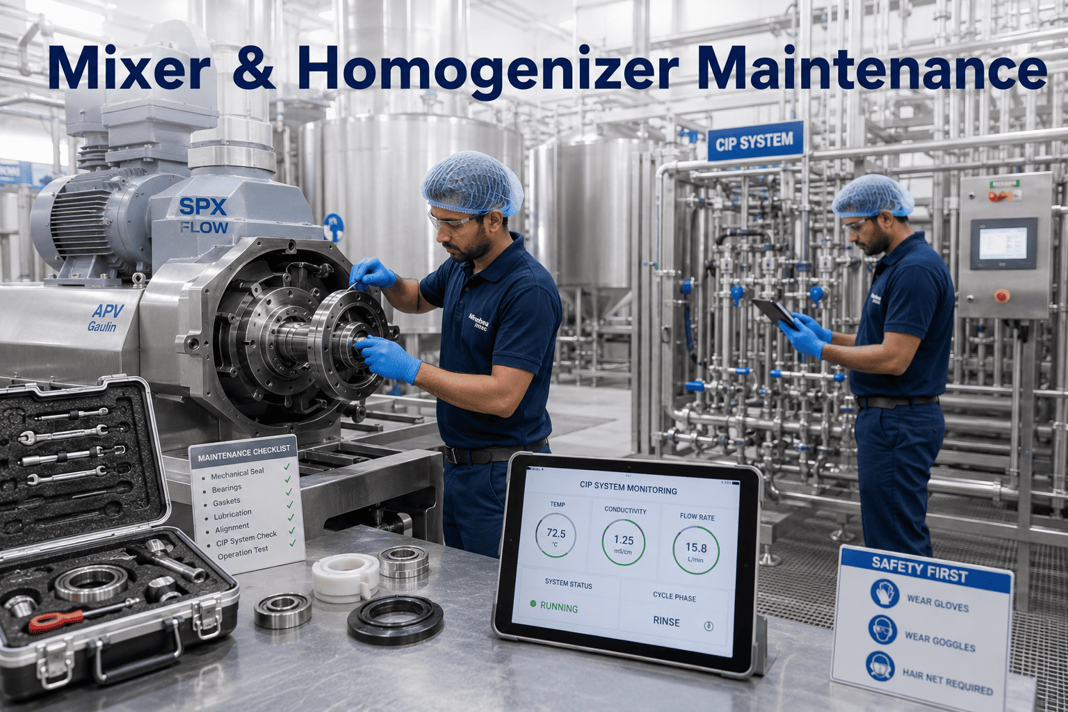 mixer-homogenizer-maintenance-fmcg-seals-bearings-cip