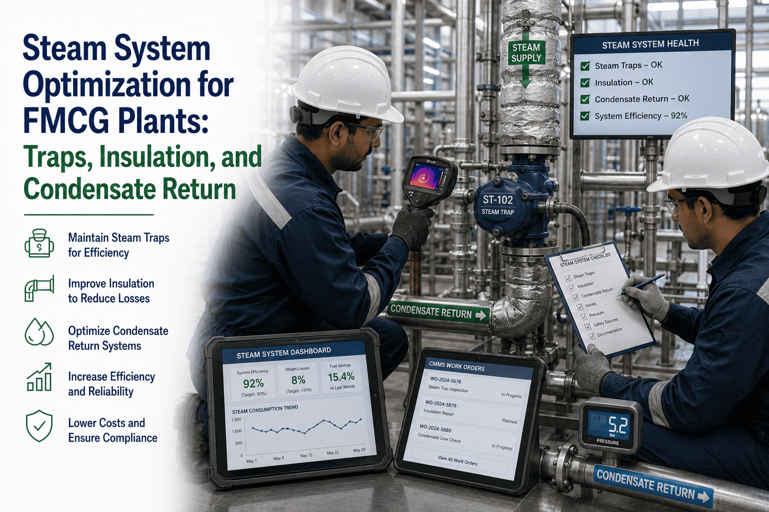 steam-system-optimization-fmcg-traps-insulation-condensate
