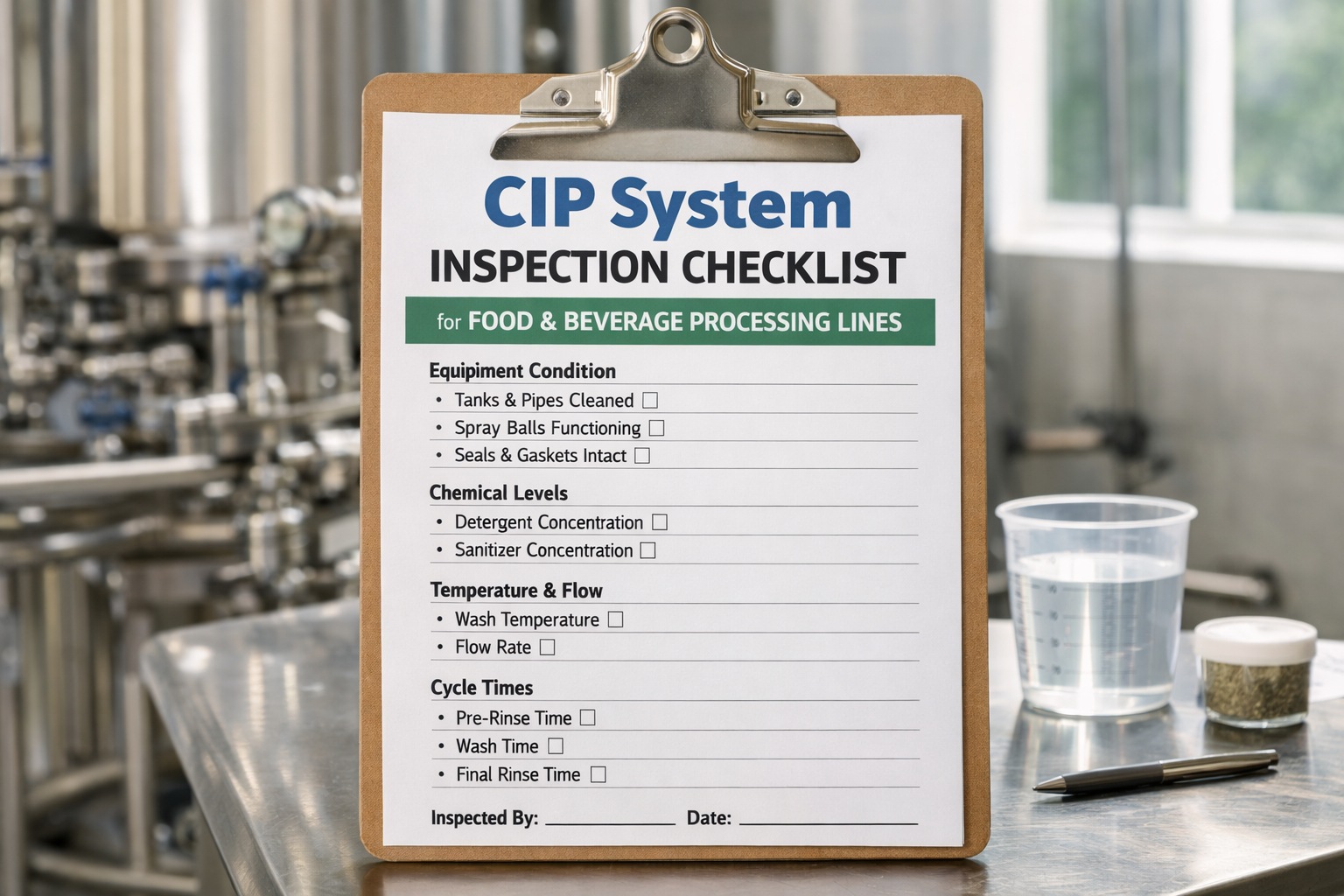 cip-system-inspection-checklist