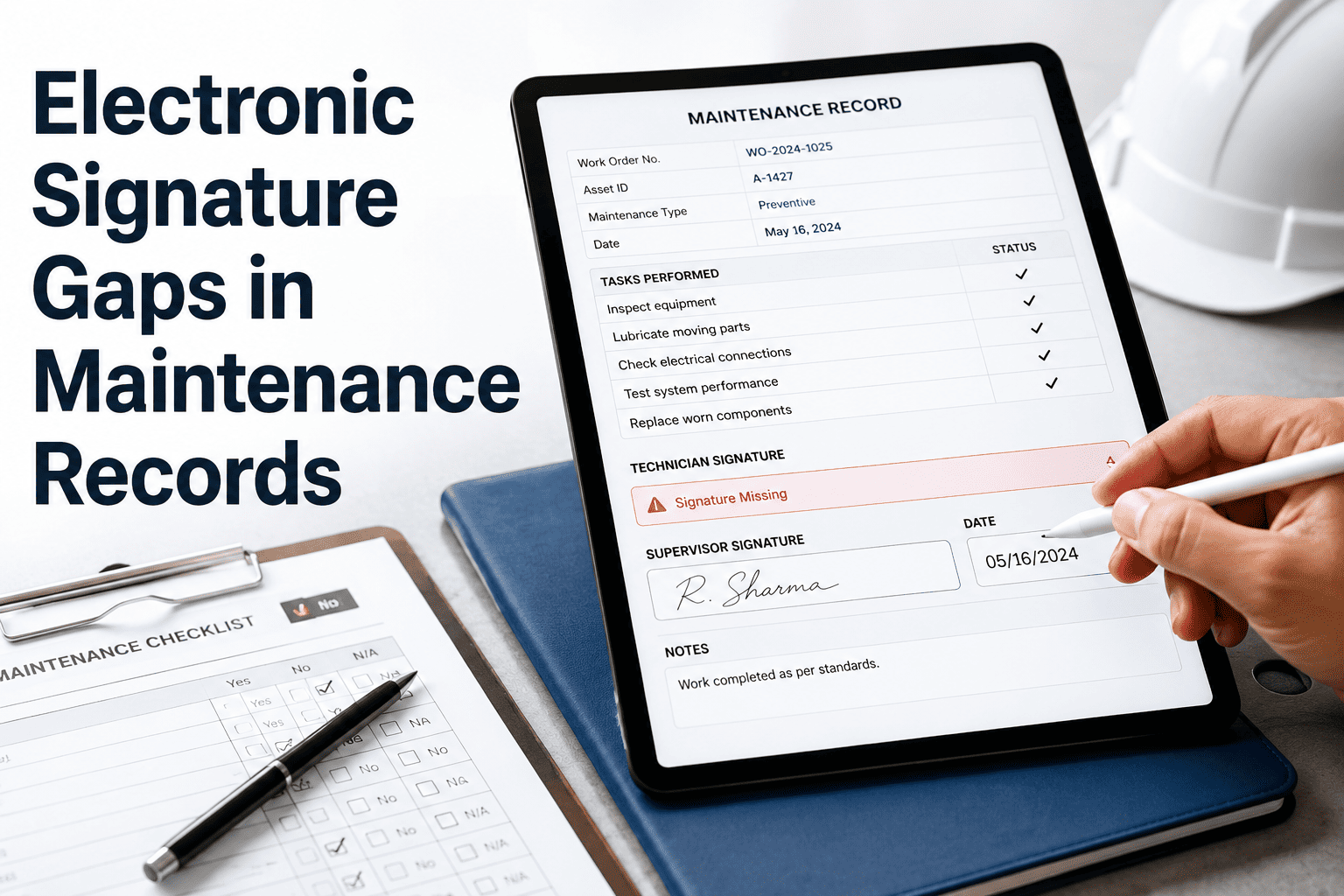 electronic-signature-gaps-maintenance-records