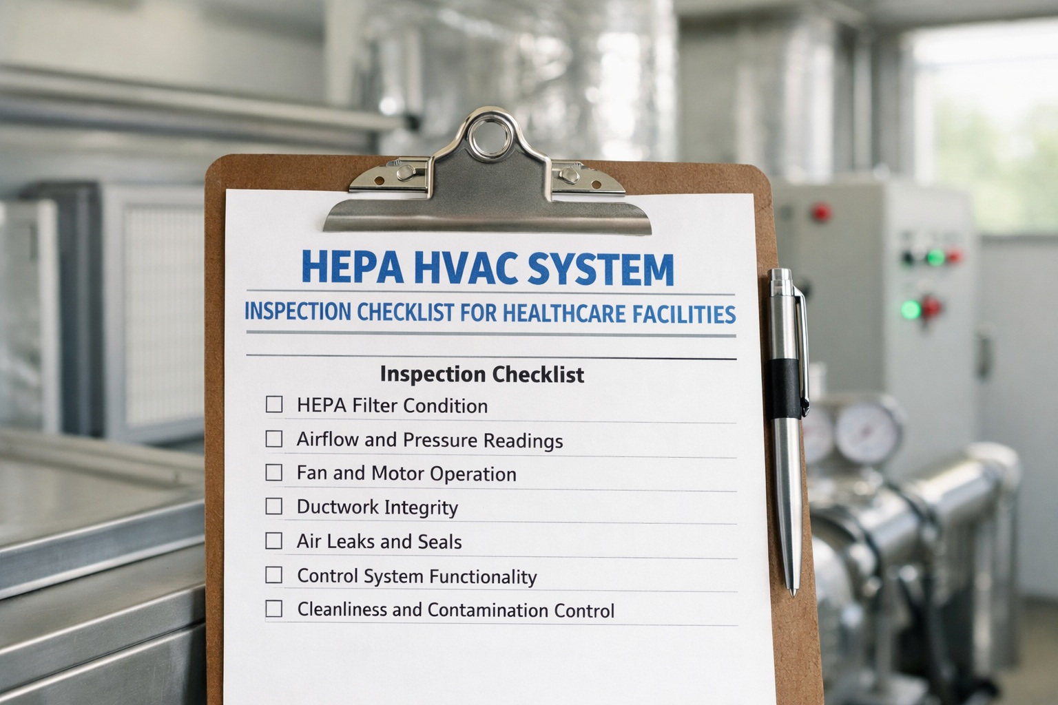 hepa-hvac-system-inspection-checklist