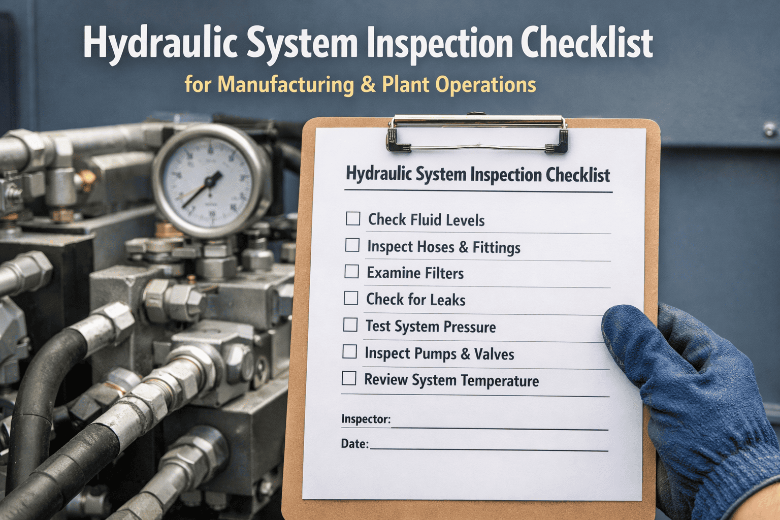 hydraulic-system-inspection-checklist-for-manufacturing-and-plant-operations