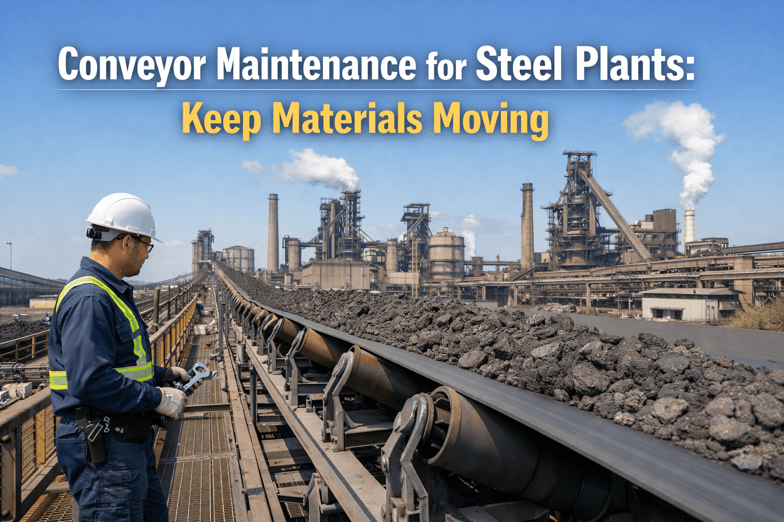 conveyor-maintenance-steel-plant