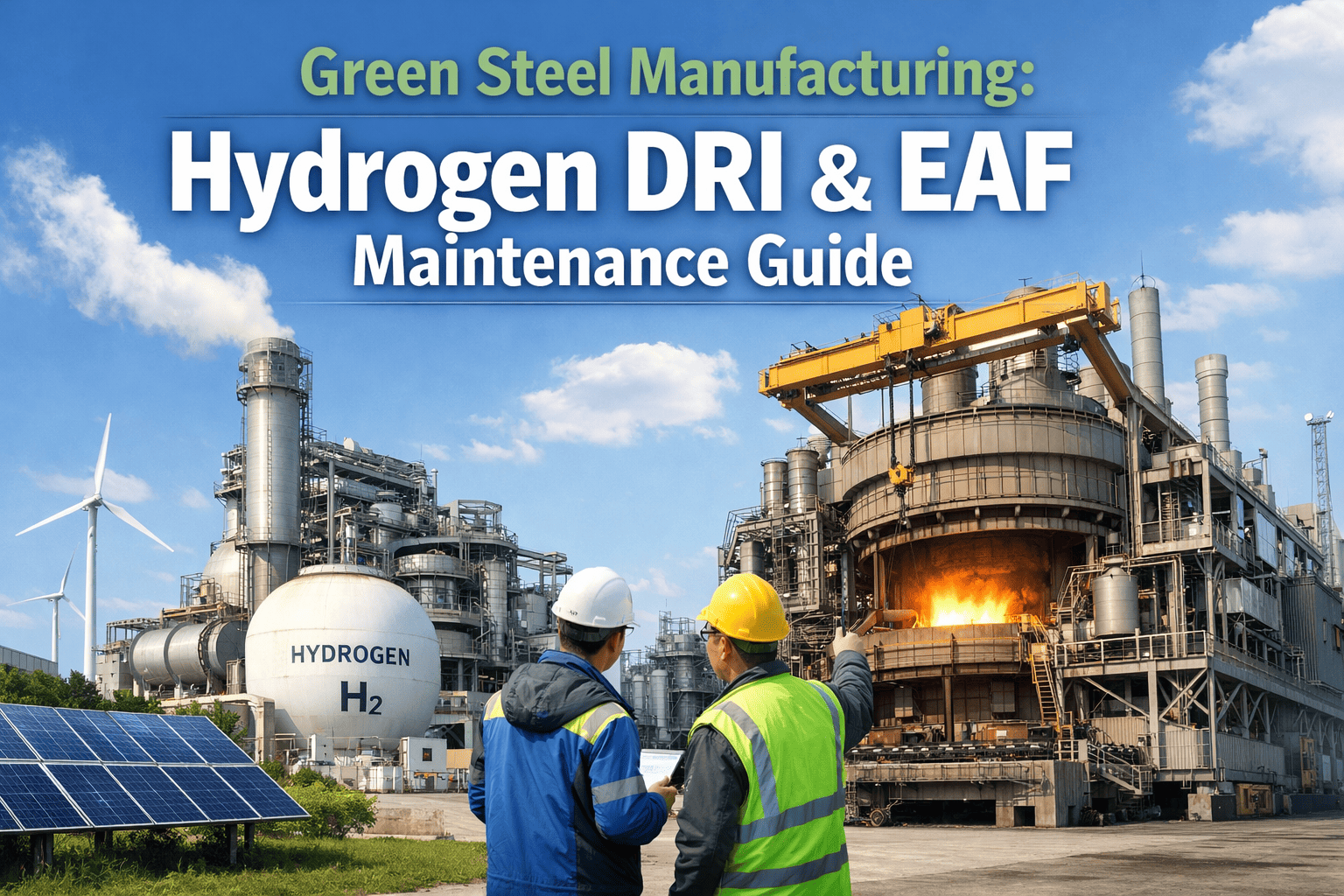 green-steel-manufacturing-hydrogen-dri-eaf-maintenance-