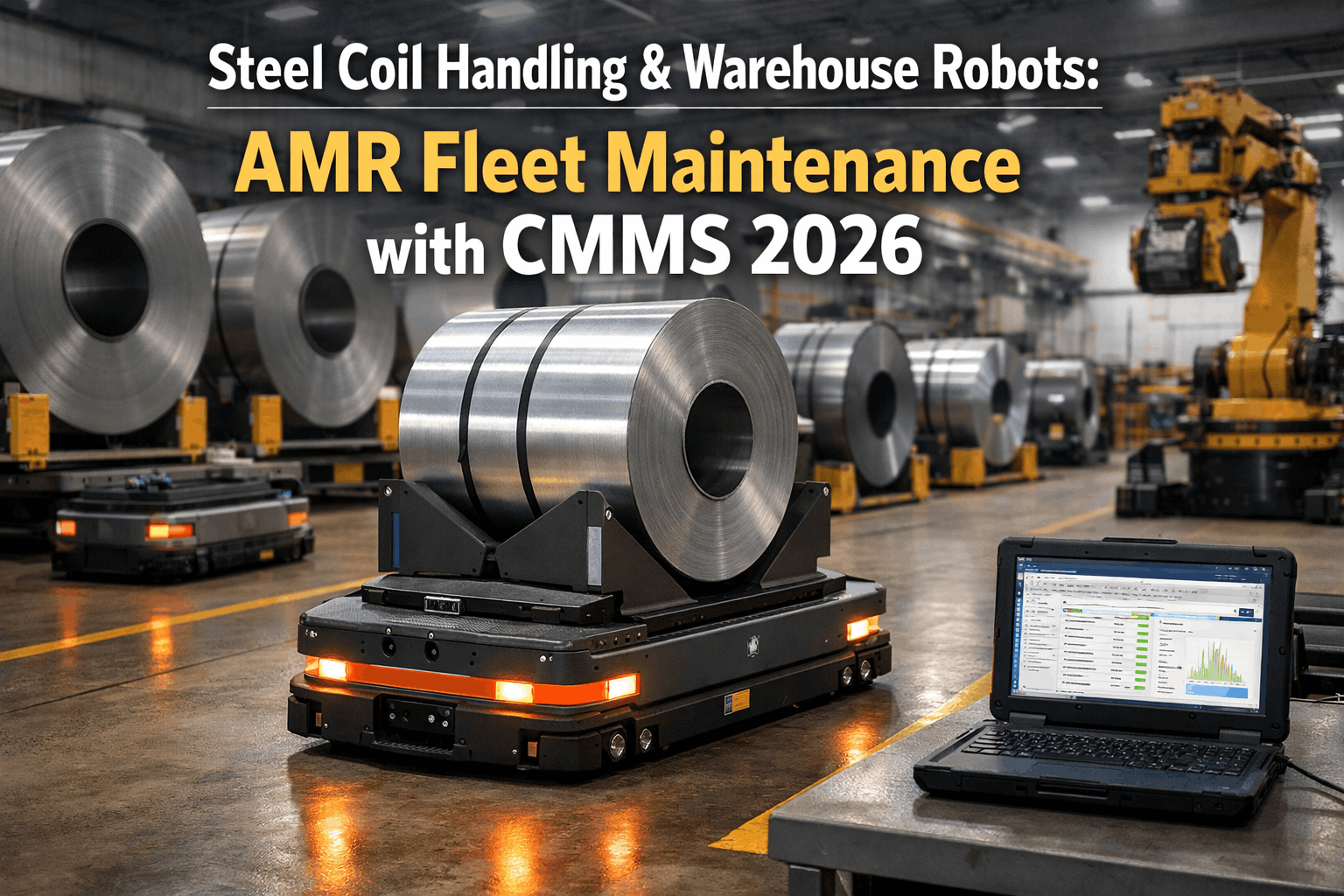 steel-coil-handling-warehouse-robots-amr-fleet-maintenance-cmms-2026