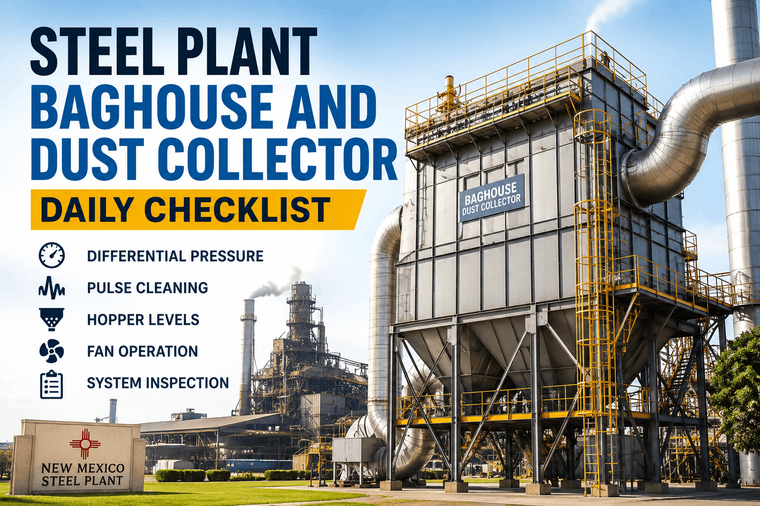 steel-plant-baghouse-and-dust-collector-daily-checklist