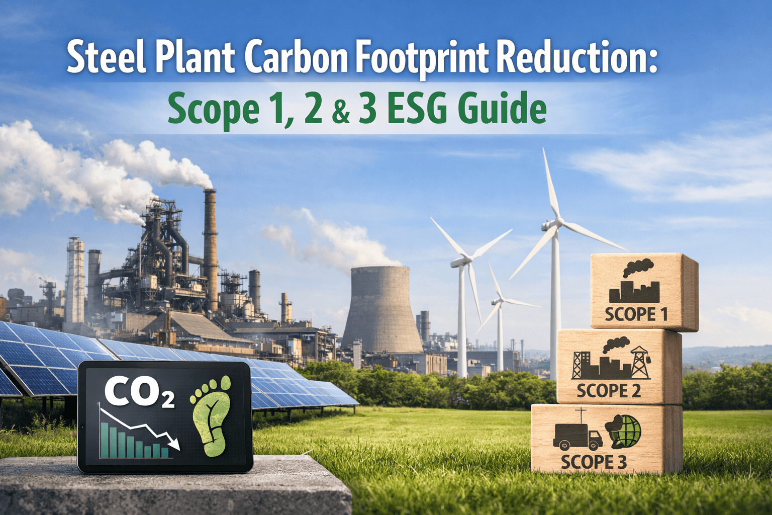 steel-plant-carbon-footprint-reduction-esg-scope-emissions
